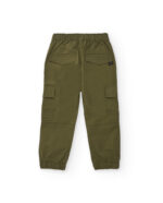 Pantaloni cargo da bambino colore verde militare - immagine 4