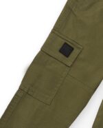 Pantaloni cargo da bambino colore verde militare - immagine 2