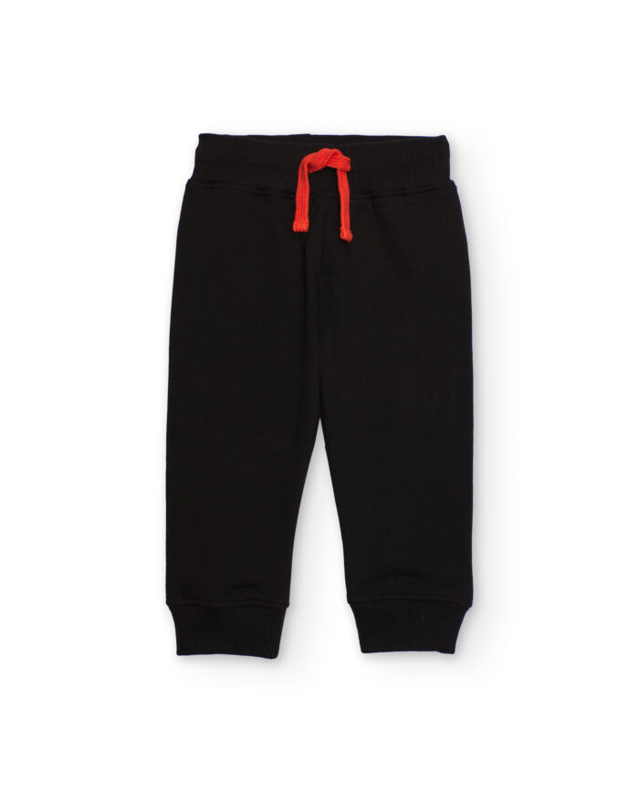 Completo per bambino nero e arancione con stampa lupo ululante - immagine 9