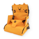 Seggiolino da viaggio portatile TUC TUC con design tigre – Arancione e Marrone