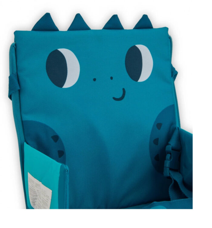Seggiolino da viaggio portatile TUC TUC con design dinosauro blu - immagine 5