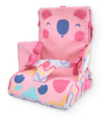 Seggiolino da viaggio portatile TUC TUC con design zigzag multicolore - immagine 2