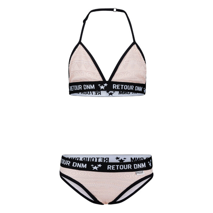 Bikini bambina Retour DNM Delinda rosa vista frontale