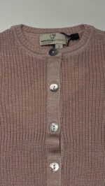 Cardigan Neonata Rosa in Fibra di Eucalipto – Maglificio di Verona - immagine 4